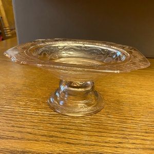 Pink depression, glass, candy dish
